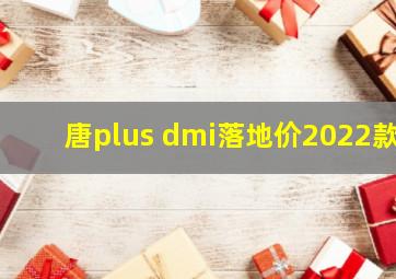 唐plus dmi落地价2022款